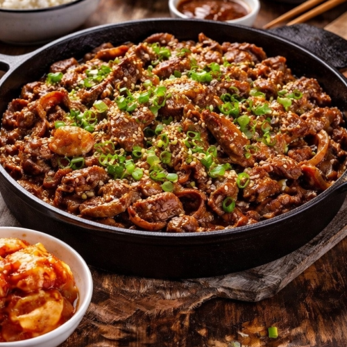 Pugi Korean BBQ Recipe – Easy Fire Meat with Sweet Korean Pear Marinade