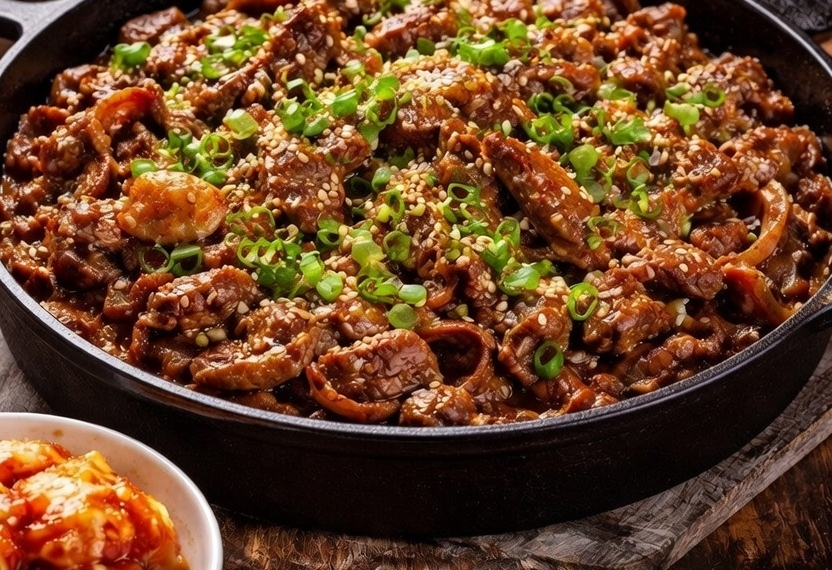 Pugi Korean BBQ Recipe – Easy Fire Meat with Sweet Korean Pear Marinade