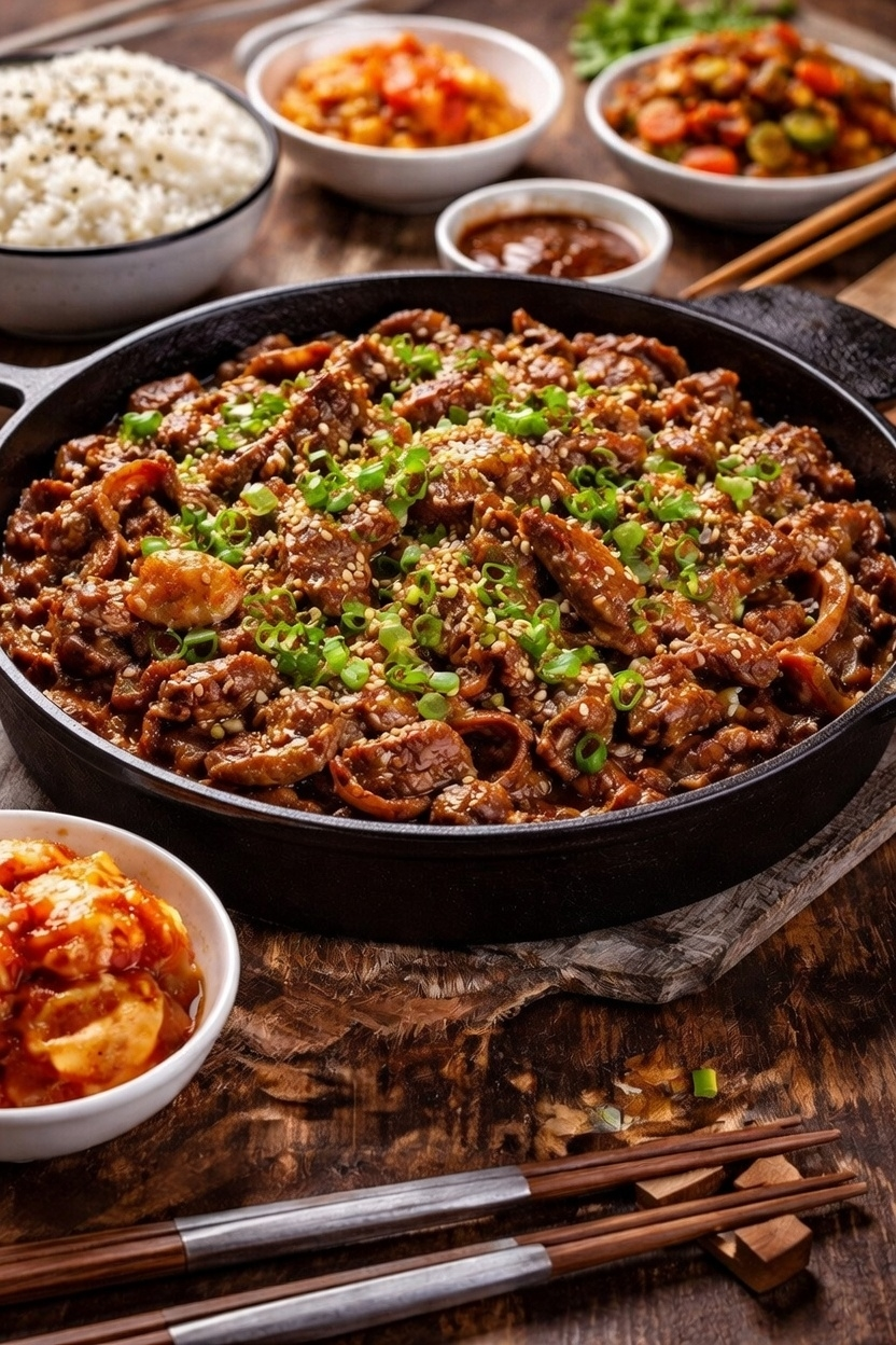 Pugi Korean BBQ Recipe – Easy Fire Meat with Sweet Korean Pear Marinade