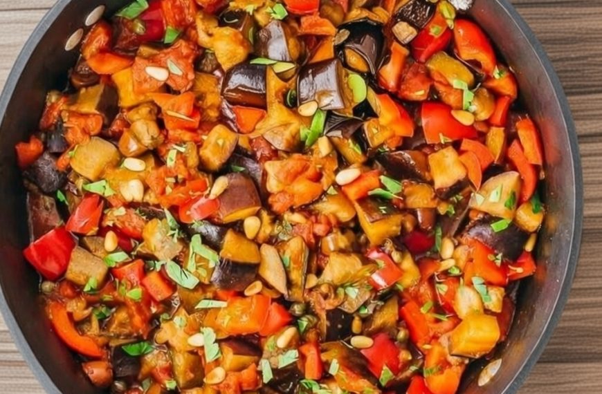 Eggplant Caponata Recipe – Authentic Sicilian One-Pan Italian Dish